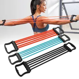 Motståndsband multifunktionell justerbar bröstutbyggare dragare yoga fitness band rep muskel hand övning träning verktyg resistens
