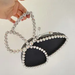 HBP POOFLOWER DIAMND BUILD -BUTTERFLY СУЧЕНИЯ ДЛЯ СУЧЕНИ для женщин Crystal Wedding Partith Clutch Swutch Lady Lady Laders ZH515 220720