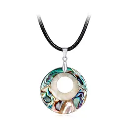 Colares pendentes J￳ias de moda J￳ias de abalone natural colar de casca diy entrega de queda artesanal DHVSO