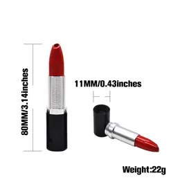 Armazenamento de vidro Lipstick Tubos de metal em forma de plástico tubo portátil por atacado Tubos de tabaco