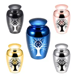 Life Tree Heart Pattern Pendant Urn Funeral Memorial for Human Pet Ashes Cremation Urns Stainless Steel Keepsake Women Men Jewelry Gift