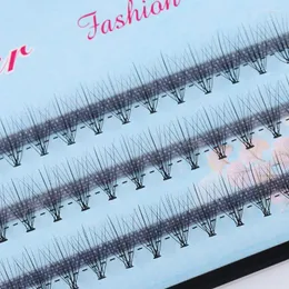 Falska ögonfransar 0,10 tjocklek C Curl Black Individual Cluster Eye Lashes ympning Fake Handmade Eyes Makeup Extension Toolsfalse Harv22