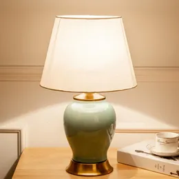 Table Lamps Lamp Porcelain Bedside China Desk For Bedroom Nightlights Bed Deco Home Mariage Maison LuminariaTable