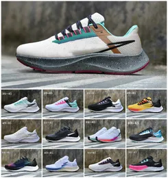 Air ZOOM PEGASUS 37 Zapatos casuales Hombres Mujeres Max 38 39 LE Greedy Be True Triple White Midnight Black Navy Cloro Blue Ribbon Green Wolf Grey Designer jogging Sneakers