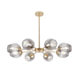 Kolye lambaları Nordic Led Chandelier Atmosfer Ev Cam Sihirli Fasulye Moleküler Basit Modern Salon Yatak Odası Yemek Lampendan