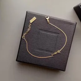 Designer Gold Chain Womens Bracelets Love Jewelry Letter Pendant Y Bracelet for Women Charm Earring Wedding