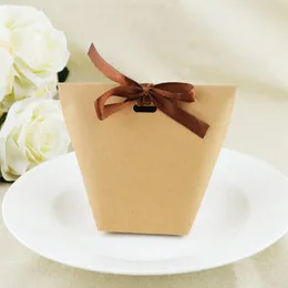 선물 랩 랩 블랙 블랭크 박스 결혼식 리본 생일 크래프트 종이 가방 사탕 자루 패키지 가방 파티 장식 기프트