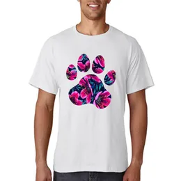 Herr t-shirts kvinnor kläder blommor hund djur kort ärm tecknad sommar lady tryck tee stil top tshirts kläder t-shirtmen's herre'sm