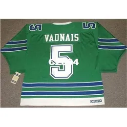 Chen37 Mens #5 Carol Vadnais Seals 1968 CCM Vintage Retro Home Hockey Jersey 또는 Custom Name 또는 Number Retro Jersey
