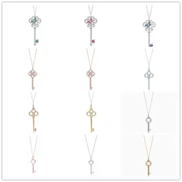 Marke S925 Sterling Silber Luxus Halskette Schlüssel Serie Modedesigner Europäische und amerikanische Kleidung Schmuck Accessoires Charme Männer Frauen Geburtstagsgeschenke