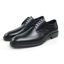 leather dress men genuine derby black italian business wedding formal shoes b ab a