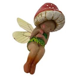 Garden Decorations Miniature Fairy Collectible Figurines Mini Mushroom Elf Statue Ornament Statuegarden