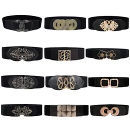 Ремни моды Women Wide Elastic Elastic Estact Belt Cummerband Cummerband Plus Size Girls Seal Beltsbelts