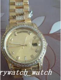 الساعات الفاخرة أفضل جودة الرجال 18 كيلو الذهب DSTEEL Diamond Bracelet 36m أوتوماتيكي ساعة ميكانيكية Woman Diamond Dial Dial Wristwatch Watch Usisex Watch
