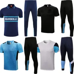 2223 Koszulki piłkarskie Polo Milik Payet Guendouuzi Kamara Gerson Under Bakambu Fottball Training Suit Veste Maillot de Foot 2022 Tracksuit Football Set
