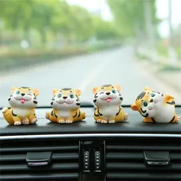 Interior Decorations Lovely Cute Tiger Animal Ornament Table Car Accessories Home Living Room Birthday Gifts Little Decoration Resin CraftsI