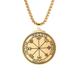 Pendant Necklaces Vintage Nordic Gold Color Good Lucky Rune For Men Women Stainless Steel Amulet JewelryPendant