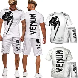 Oversized Men s Training Wear Suit 3D Printing T Shirt Casual Fitness Sports 2 Piece Set of for Men Tracksuit 220613
