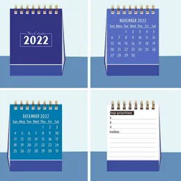 2022 2021 Simple Desktop Calendar Coil Creative Portable Work Note New Year Plan Daily Monthly Planer Schedor Office School Supplies VTM TL0715