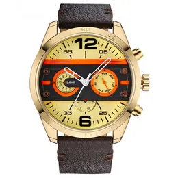 Calze Moda orologio da uomo vk quarzo regalo unico orologio impermeabile casual vintage oro classicoL1