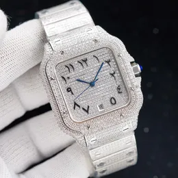 다이아몬드 시계 자동 기계식 남성 시계 방수 팔찌 사파이어 사무실 손목 시계 스테인리스 스틸 40mm 숙녀 손목 시계 Montre de Luxe
