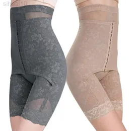 Çiçek Dantel Sırtı Üstün Yetenekli Yüksek Bel Postpartum Kalçası Vücut Şekillendirme Shapewear İç çamaşırı İnce Belly Bel Kontrol Pantolonları Kadınlar için L220802