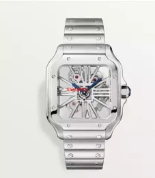 2022 Yeni varış Yüksek kaliteli izle adam klasik kuvars hareketi erkek saatler tasarımcı paslanmaz çelik bilezik Yeni gelenler kol saati hediye İskelet Yüz 090