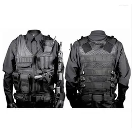 Tactical Vest Militar Combat Armour Mens Hunting Exército Ajustável Treinamento ao ar livre CS Guin22