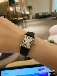 Unisex Watch Luxury Watch Tank Cart Women Женщины Прямоугольная пара танкет