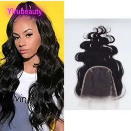 Brazylijskie ludzkie włosy 6x6 HD Lace Closure Baby Hairs Wave Body Fael Yirubeauty Peruvian Indian Top Zamknięcia 14-22 cala naturalny kolor