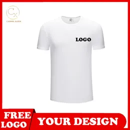 Prodotto di moda Materiale modale di fascia alta Maglietta bianca Stampa personalizzata da uomo Testo del marchio 220616