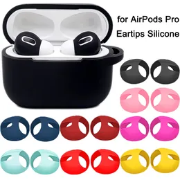 Headphone Accessories Headset Tips Earbuds Anti-Slip Eartips for AirPods Pro Silicone Earphone Ear Cover Ear Cap Protector High Quality FAST SHIP