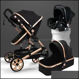 Barnvagnar baby barn moderskap lyxig baby barnvagnar hög landview 3 i 1 bärbar barnvagns barnvagn komfort för född droppleverans 2021 sxudq