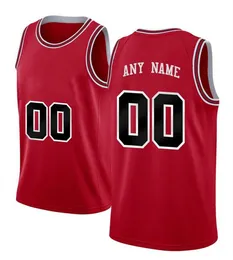 Stampato Chicago Custom DIY Design Maglie da basket Personalizzazione Uniformi della squadra Stampa personalizzata qualsiasi nome Numero Uomo Donna Bambini Gioventù Ragazzi Maglia rossa