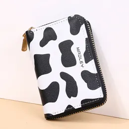 Fashion Cow Pu Leather Cartoon Anime Multi-card Slot Short Women Coin Purses Women Wallet For Outdoor Female Girl Gift