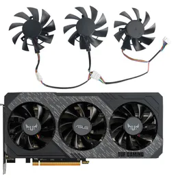 ファン冷却FD8015U12Dビデオカードファンクーラー用ASUS Radeon RX 5700 5700XT GTX 1660 1660TI TUF X3 OCグラフィックスーリングファンファン