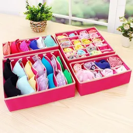 Storage Boxes & Bins Underwear Bra Box 2 Beige Beige/Rose Drawer Cabinet Organizer Scarf Socks