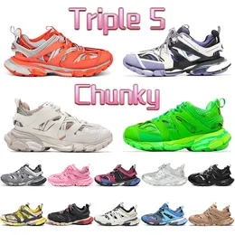 Fashion Triple S Casual Shoes Chunky Platform Sneaker Height Increase Runner Ice Blue Beige Metallic Silver Pastel Fluo Green Men Women Designer Chaussures