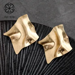 Orecchini a bottone in oro argento colore Goth Orecchini di marca di moda all'ingrosso Decorazione femminile vintage Pendientes geometrici Regalo di Natale Moni22