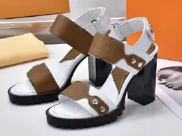 RealFine Sandals 5A 5625190 9,5 cm klackar Star Trail Sandal Shoes for Women Storlek 35-42