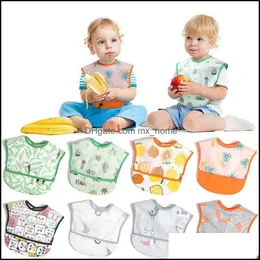 Bibs Burp Cloths Baby Feeding Baby Kids Maternity 15 Styles Eva Waterproof Lunch Cartoon Fruits Printing Infants Bib Bo Dhf7G