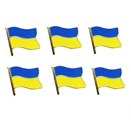 Oekraïne vlag broche metalen pin broche souvenir badge hoed tas decoratie creatieve ambachten cadeau