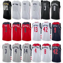 Tryck basketstaden tjänade ish Smith Jersey 14 Robin Lopez 15 Deni Avdija 9 Rui Hachimura 8 Isaac Bonga 17 Navy Blue