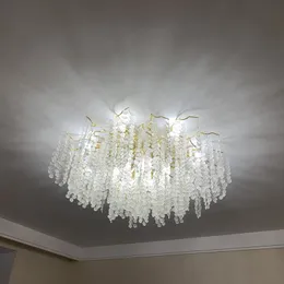 Szklany sufit LED Luksusowy salon Upssznalna główna sypialnia Nowe lampy do hali do restauracji Dekoracja opraw ZX8363