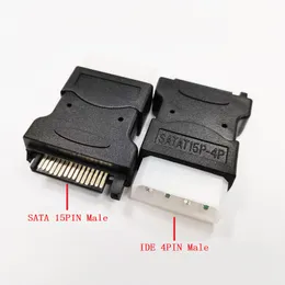Adapter, PC IDE 4Pin-Male to SATA 15Pin Male Power Adapter Converter Connector/10PCS