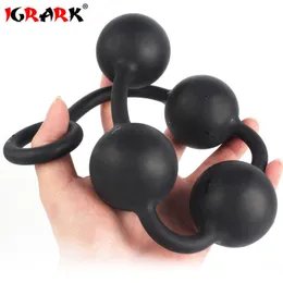 Superlånga analpärlor Vaginal Balls Enorma Big Silicone Butt Plug Sexiga leksaker för kvinna G Spot Dilatador Large