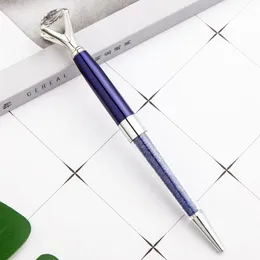 2022 NEW Design Luxury Big Crystal Diamond Ballpoint Pens Colorful Diamond Pen For School Stationery Office Supplies Gift