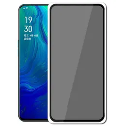 Privacy Tempered Glass Screen Protector Full Lim Cover Coverage Curved Premium Film Guard Sköld för Samsung Galaxy Not 21 Fe 20 A02 A12 A22 A32 A42 A52 A72 A82 A92