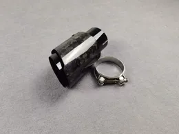 1 pezzo Pieno Nero Lucido Punta Del Silenziatore Per Akrapovic Punta Di Scarico Auto Universale Forgiato In Fibra di Carbonio Diffusore Posteriore Tubo di Scarico Ugelli