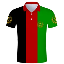 Afghan Polo Shirt Free Custom Name Afg Slam Afghanistan Arab Polo Shirt Persian Pashto Islamic Print Text Po Flag Af Clothes 220702